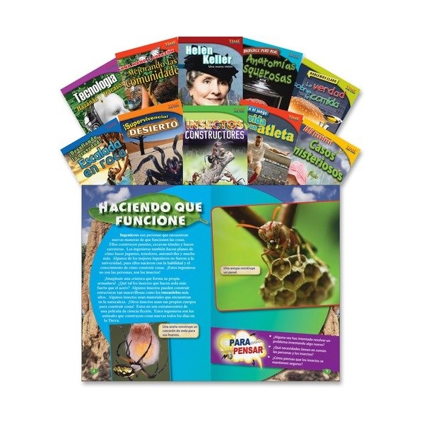 Shell Education Teacher Created Materials Informational Text Set 1, Spanish, Grade 4, 10PK SHL18384 - main